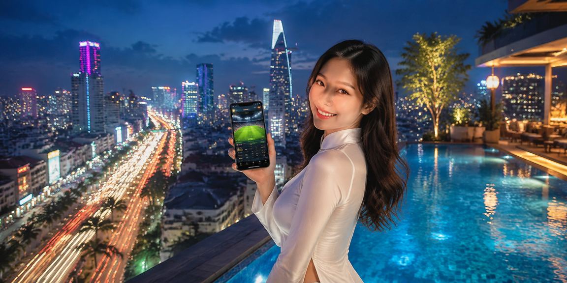 Người dùng TP.HCM mặc áo dài trải nghiệm cá cược thể thao trực tuyến